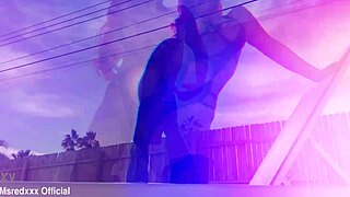 Curvy Babe Ms Red X Teases with Fake Tits and Oiled Lingerie in Seductive Striptease