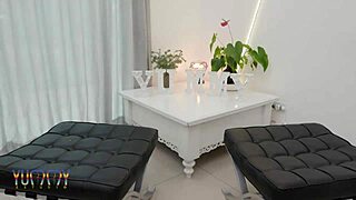 Anal queens Alice Maze and Victoria Dias engage in fisting session before group orgy with footjob and rimming action.