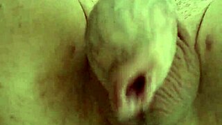 Uncut Big Tattooed Cock Cums Hands Free From Hard Anal Prolapse!