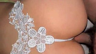 this asian bunny loves anal in fishnets with a big plug in her ass. she takes all the cum inside her huge tits and small waist body in dorm glamour.