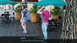 blonde milf with big tits and glasses deepthroats monster cock on beach for cum in mouth