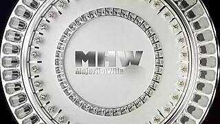 Hey that exotic busty Italian blonde gives luscious kisses sucks and rides Rome Major's big black cock in cowgirl