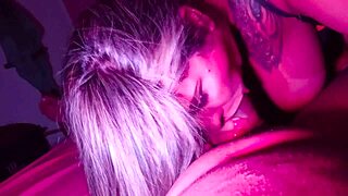 Gostosa in lingerie enjoys intense one-on-one action with big cock teasing and deepthroat