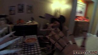Step mom and ally's daughter nearly caught by step dad