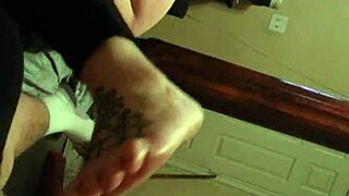 Wife Gives Intense Footjob in Shoes Without Cumshot