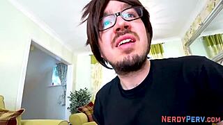 Oh man, this real tricked British newbie gives a first-time handjob in high-definition reality scene! 😏✋