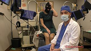 orgasm research inc patient 148 gets anal fingering with toys and gaping in close up