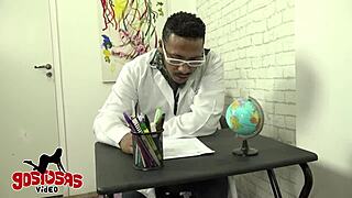 Petite Brazilian Student Carolina Carioca Sucks And Assfucks Director Nego Catra's Monster Cock For Better Grades