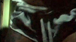 i'm next door with this ebony milf flashing her big ass and saggy tits in shorts while teasing neighbors