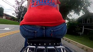 motorcycle gopro captures big ass in pt 1