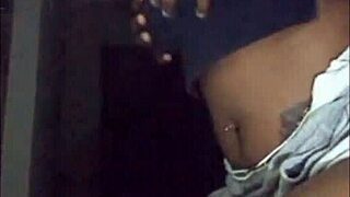 i'm next door with this ebony milf flashing her big ass and saggy tits in shorts while teasing neighbors