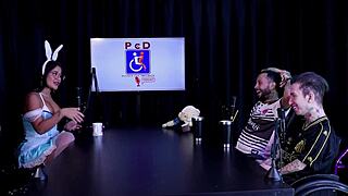 i love how this fat cuckold couple does bdsm domination with handjob and orgasm in public swinger group