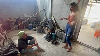 this bricklayer fucked me hard for being a whore horny and slippery