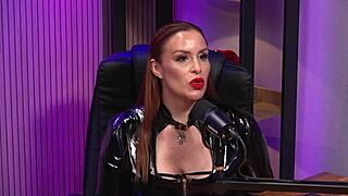 i'm the redhead milf queen domme ruling in bdsm with latex and leather