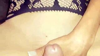 After wine and flirting at the party, bend over for milf anal in stockings pov!