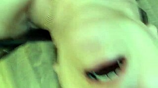 I blast cum in her mouth while buddy fucks her ass!