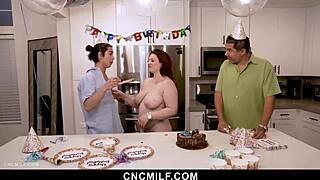 Intense Freeuse Stepmom Delivers Birthday Bbw Blowjob and Redhead Riding with Anytime Milf Sex Domination