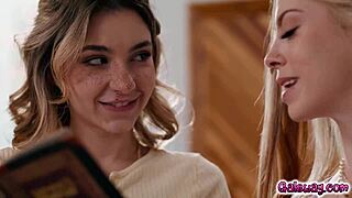 Oh damn, demi hawks learns hot steamy lesbian basics from explicit kait! They dive into face sitting, fingering, tribbing, and rimjob with petite bodies turning on wildly!