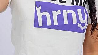 uh sexy amateur latina teen 18+ rubs her shaved pussy wet on phone for boyfriend