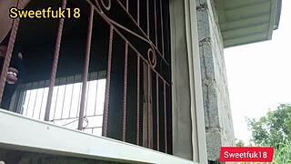 I Felt So Horny When My Neighbor Distracted Me In The Garden And Fucked Her Wet Pussy