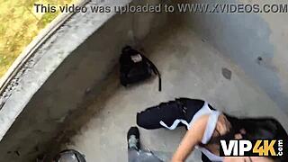 Milena Ray agrees to public sex! Before her boyfriend even speaks up.