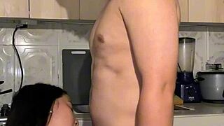 I feel so drawn to my Colombian stepmom's big ebony ass in the kitchen her fat Latina curves make me crave homemade passion