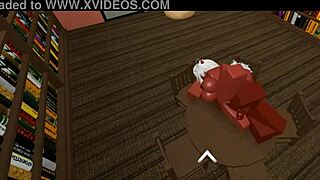 This guy fucks me hard in wild Roblox sex for ultimate pleasure