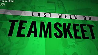 First gym day with step-siblings gets steamy with hot fucking and creampie action.