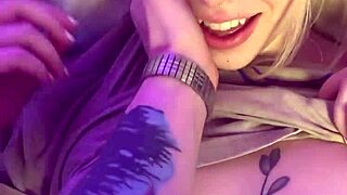 Why not breed this cute blonde's super soaked pussy with huge creampie loads?