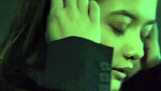 Reagan Foxx initiates a young woman into lesbian experiences through gentle fingering and tribbing in a tender scene.