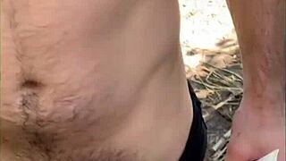 Brazilian beauty eats stranger on trail after catching him masturbating in free casting scene