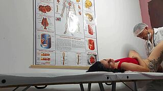 ginecologista, stick your finger in my ass and fuck this brazilian patient's tight wet pussy hard.