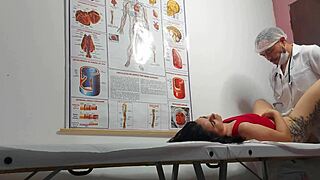 ginecologista, stick your finger in my ass and fuck this brazilian patient's tight wet pussy hard.