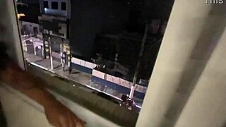 giving it to my friend through the open window with creampie and lingerie 😈