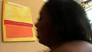 Black teen 18+ auditions for music video casting on sofa. She ends up fucking big black cock and gets cum on ass.