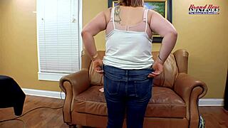 Big titted redhead Stacy masturbates with dildo before sucking cock and getting pounded doggystyle