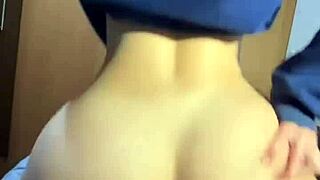 hey, watch this big ass slut riding reverse cowgirl in the dorm with her roommate