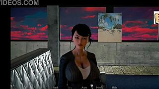 Brunette and redhead milfs explore big tits and asses in intriguing family game.