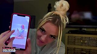 Petite Mature Blonde Sassy Feels Intense Desire Rubbing Nipples and Fingering Shaved Pussy Deeply