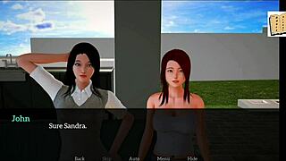 Brunette and redhead milfs explore big tits and asses in intriguing family game.