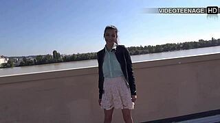 lovely 19-year-old justine tries her first anal in casting session