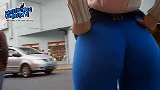 Contrasting huge cameltoes with huge tits and asses on hot Latin beauties