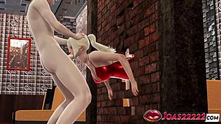 Glory Hole Experience with Hot Silvia in Red Dress Involves Tongue Licking Deepthroat Mouth Fuck