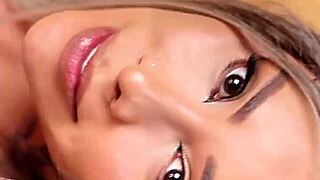 Crossdressing shemale starts intense anal play and blowjob session in new job office with big cock coworker.