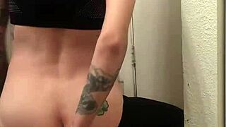 Tranny In Leggings Becomes The Ultimate Anal Princess Riding Hard!