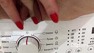 Datezone - Long Haired Amateur Masturbates in the Bathroom with Intense Fingering