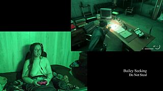 naked lake house playthrough part 2 with big tits bbw brunette in glasses getting fat and natural 😏