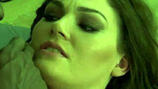 Amateur teen feels intense emotion getting facial jizz from her fetish interracial stepdad encounter