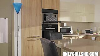 Amirah Adara discovers freezer surprise leading to intimate temperature play with roommate Zazie Skymm