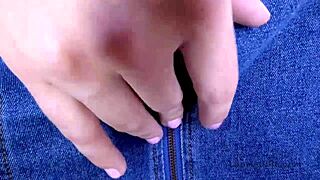 A brunette model attends an audition with a sultry vibe.